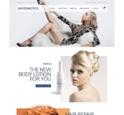 Mẫu giao diện website Mỹ phẩm (Cosmetics)