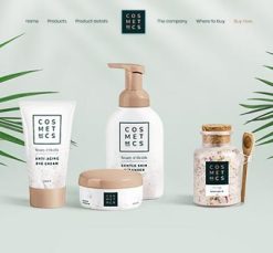 Mẫu giao diện website Mỹ phẩm (Cosmetics 2)