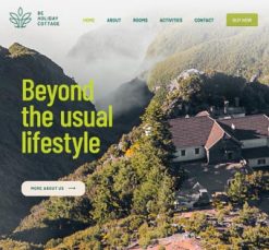 Mẫu giao diện website cottage