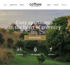 Mẫu giao diện website Nhà (Cottage 3)