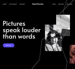Mẫu giao diện website Khóa học (Course)