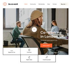 Mẫu giao diện website Dự án (Coworking)
