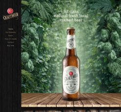 Mẫu giao diện website Bia (Craft Beer)