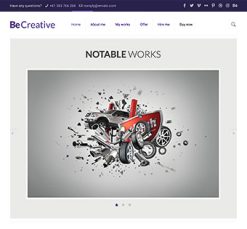Mẫu giao diện website creative
