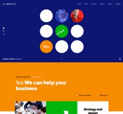 Mẫu giao diện website creative 2