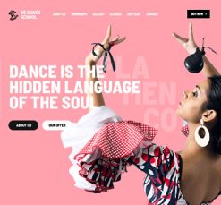 Mẫu giao diện website Trường khiêu vũ (Dance School 2)