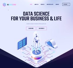 Mẫu giao diện website Dữ liệu (Data)