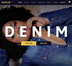 Mẫu giao diện website denim