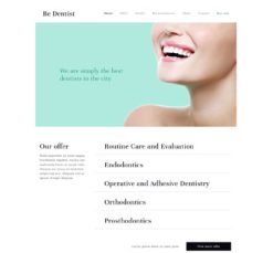 Mẫu giao diện website Nha sĩ (Dentist 2)