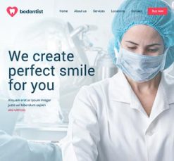 Mẫu giao diện website dentist 3