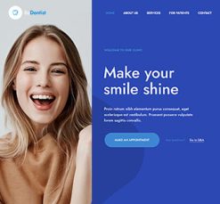 Mẫu giao diện website Nha sĩ (Dentist 4)