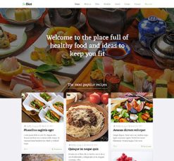 Mẫu giao diện website Ăn kiêng (Diet)