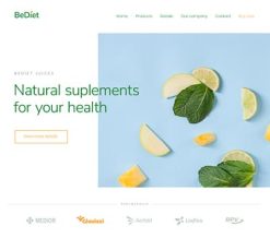Mẫu giao diện website Chế độ ăn uống (Diet 2)