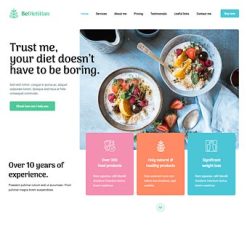 Mẫu giao diện website Chuyên gia dinh dưỡng (Dietitian 2)