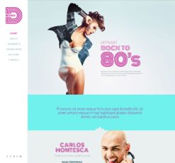 Mẫu giao diện website Vũ trường (Disco)