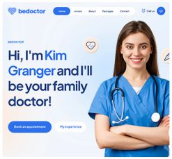 Mẫu giao diện website Bác sĩ (Doctor)