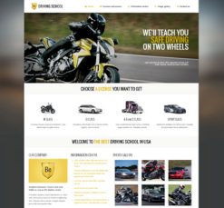 Mẫu giao diện website driving