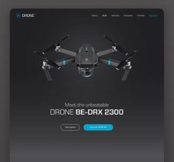 Mẫu giao diện website drone