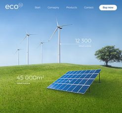 Mẫu giao diện website eco 2