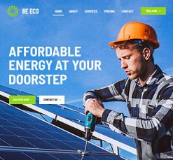 Mẫu giao diện website Bảo vệ môi trường (Eco 3)