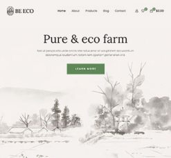 Mẫu giao diện website Thực phẩm sinh thái (Eco Food 2)