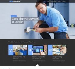 Mẫu giao diện website electric