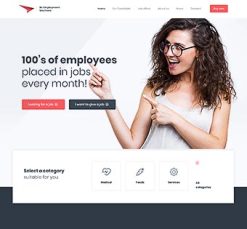 Mẫu giao diện website employment