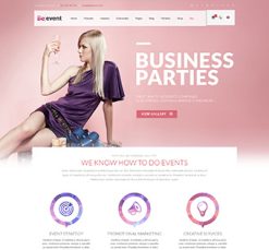 Mẫu giao diện website event