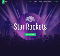 Mẫu giao diện website event 2