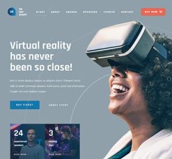 Mẫu giao diện website Sự kiện (Event 3)