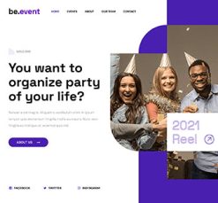 Mẫu giao diện website event 6