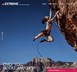 Mẫu giao diện website extreme