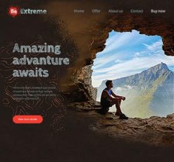 Mẫu giao diện website Phiêu lưu (Extreme 2)