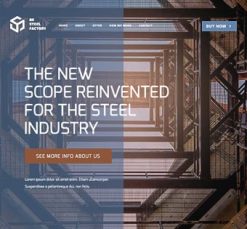 Mẫu giao diện website Nhà máy (Factory 2)