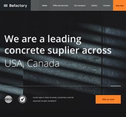 Mẫu giao diện website Nhà máy (Factory 3)