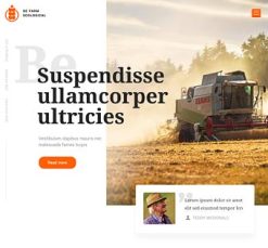 Mẫu giao diện website farm