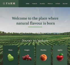Mẫu giao diện website farm 2