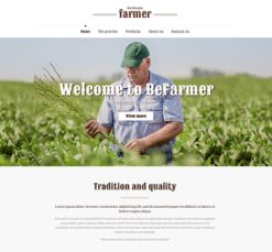 Mẫu giao diện website farmer