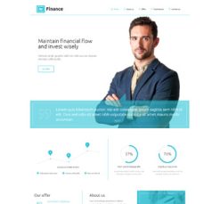 Mẫu giao diện website finance