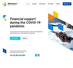 Mẫu giao diện website Tài chính (Finance 2)