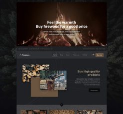Mẫu giao diện website fireplace