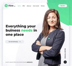 Mẫu giao diện website firm 2