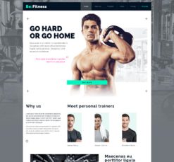 Mẫu giao diện website Yoga & Fitness (Fitness)