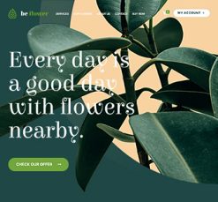 Mẫu giao diện website flower 2