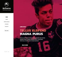 Mẫu giao diện website Bóng đá (Football)