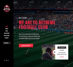 Mẫu giao diện website Bóng đá (Football 2)