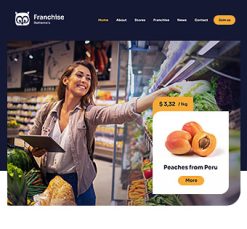 Mẫu giao diện website franchise