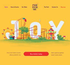 Mẫu giao diện website Lễ hội vui chơi (Funfair)