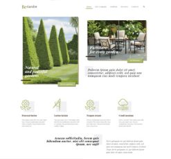 Mẫu giao diện website garden
