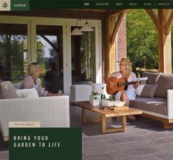 Mẫu giao diện website garden 2